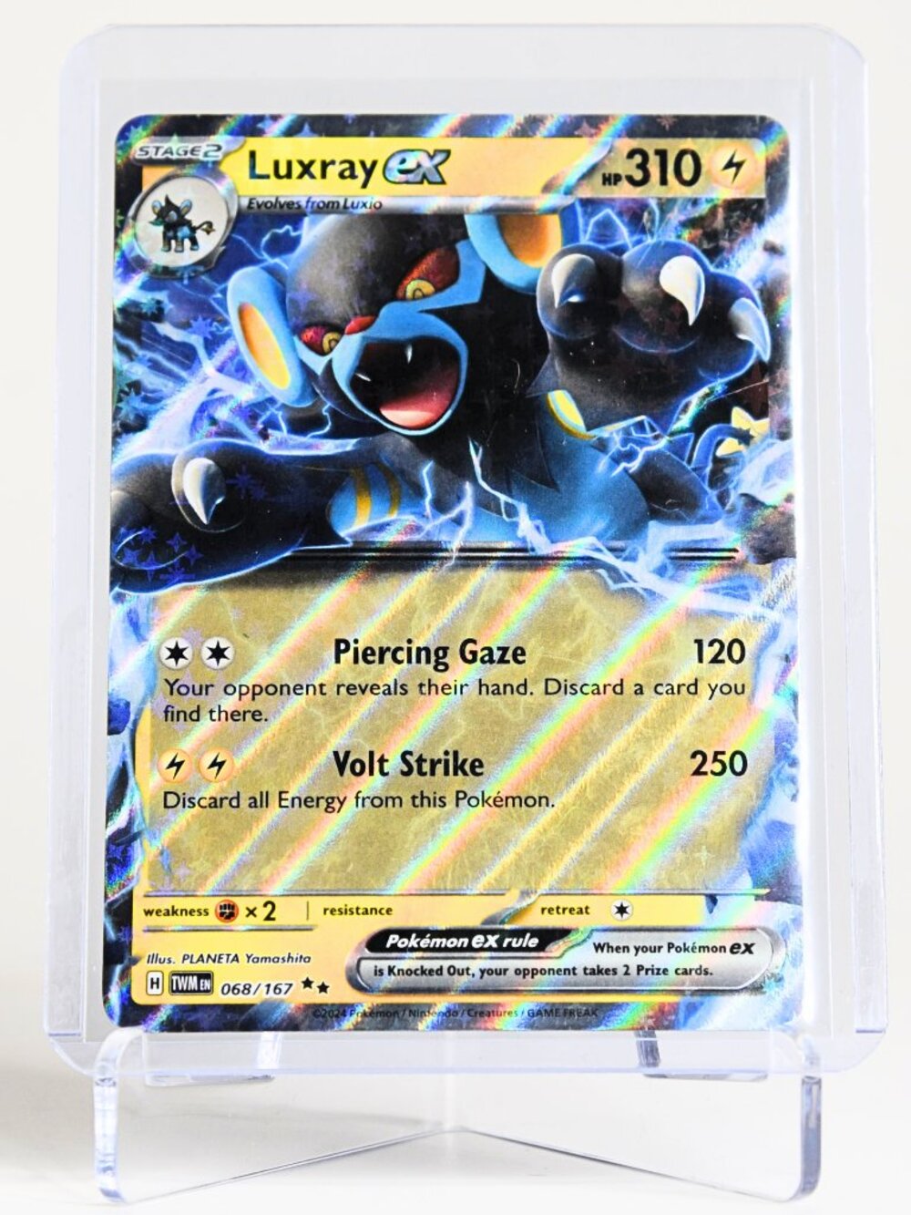 Pokemon Card Luxray 068/167 EX Double Rare Holo Twilight Masquerade